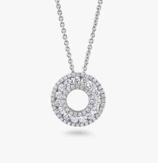 Casual Thomas Diamond Pendant White Gold