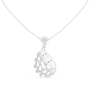 Dewdrop Lattice Diamond Pendant
