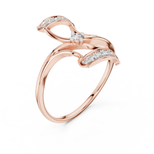Butterfly Solitaire Diamond Ring