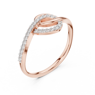 Infinity Twist Diamond Ring