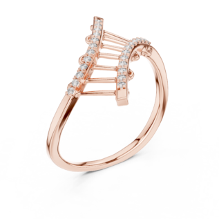 Ladder Grid Diamond Ring