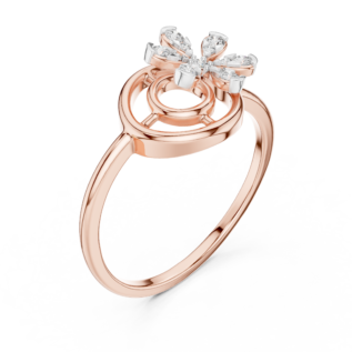 Circle Bloom Diamond Ring