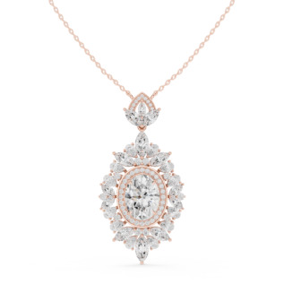 Royal Crown Sapphire Diamond Pendant