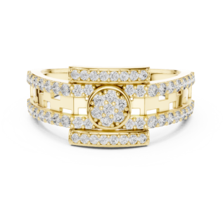 Diamond Edge Hoop Earrings